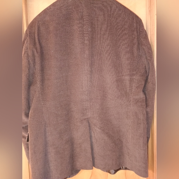 Dockers Blazer Mens 46R Corduroy Chocolate Brown Blazer Jacket Leather Buttons - Picture 9 of 13